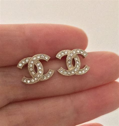 new chanel cc earrings|real chanel cc earrings.